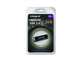 USB stick 3.0 Integral Secure 360 USB-A 32GB zwart