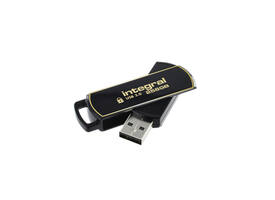 USB stick 3.0 Integral Secure 360 USB-A 256GB zwart