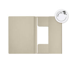 Dossiermap Djois Secolor Tree-Free A4 3 kleppen 226gr beige