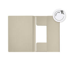 Dossiermap Djois Secolor Tree-Free folio 3 kleppen 226gr beige