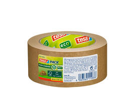 Verpakkingstape tesapack® Papier Standard ecoLogo 50mx50mm bruin