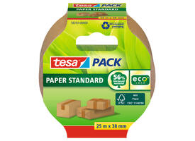 Verpakkingstape tesapack® Papier Standard ecoLogo 25mx38mm bruin