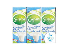 Melk Campina LangLekker halfvol 20cl 6 stuks