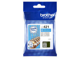 Inktcartridge Brother LC-421C blauw