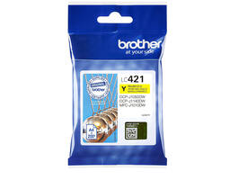 Inktcartridge Brother LC-421Y geel