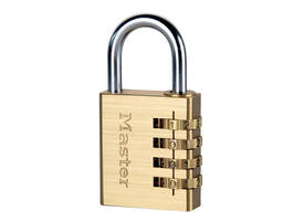 Hangslot MasterLock combinatieslot messing 40mm
