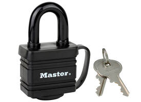 Hangslot MasterLock stiftcilinder gelamineerd staal 40mm