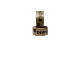 Waarschuwingstape IEZZY 50mmx50m 80p gerecycled papier br/zw