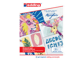 Olie-  en Acrylblok edding 30010 A6 20 vel 300 gram wit