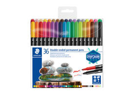 Viltstift Staedtler Design Journey permanent dubbele punt 36 kleuren