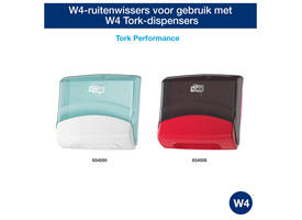 Reinigingsdoek Tork W4 Premium gevouwen 1-laags 4x75 vel wit 473179
