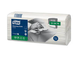 Reinigingsdoek Tork W4 Premium gevouwen 1-laags 4x120 vel wit 510479