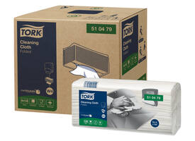 Reinigingsdoek Tork W4 Premium gevouwen 1-laags 4x120 vel wit 510479