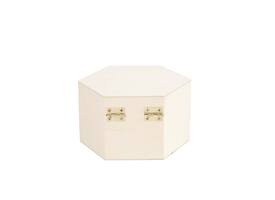 Kistje Creativ Company zeshoek 12x7cm triplex