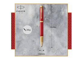 Rollerpen Parker IM Premium deep red GT fijn