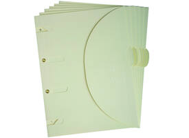 Smartfolder geperforeerde opbergmappen A4 Beige 6 stuks