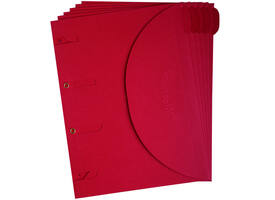 Smartfolder geperforeerde opbergmappen A4 Rood 6 stuks
