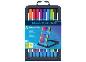 Balpen Schneider Slider Edge extra breed assorti etui à 8 stuks