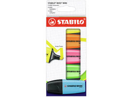 Markeerstift STABILO BOSS min assorti etui à 5 stuks