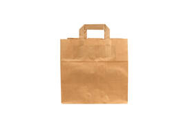 Tas IEZZY kraft papier 26x17x25cm (bxdxh) bruin 250 stuks