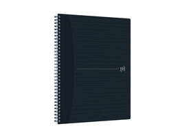 Spiraalblok Oxford Origin A4+ lijn 140 pagina's 90gr zwart
