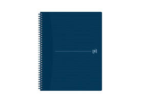 Spiraalblok Oxford Origin A4+ lijn 140 pagina's 80gr blauw