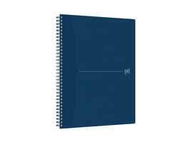 Spiraalblok Oxford Origin A4+ lijn 140 pagina's 80gr blauw