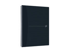 Spiraalblok Oxford Origin A4+ ruit 5x5mm 140 pagina's 80gr zwart