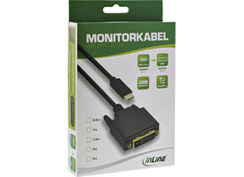 Kabel inLine USB-C DVI 24+1 3.1 1080P M/M 2 meter zwart