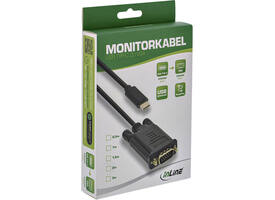 Kabel inLine USB-C VGA 3.1 M/M 2 meter zwart
