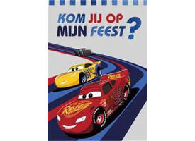 Wenskaart Hallmark uitnodiging Cars pak à 5 stuks
