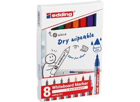 Whiteboardmarker edding 361 rond 1mm assorti 8 stuks