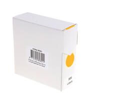 Etiket rillprint 25mm 500st op rol fluor oranje