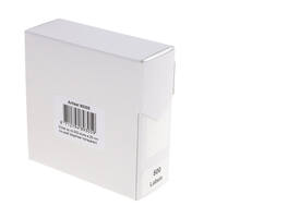 Etiket rillprint 25mm 500st op rol transparant