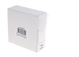 Etiket rillprint 25mm 500st op rol transparant
