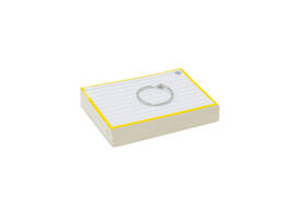 Flashcards A7 Geel incl. clipring 50 vel