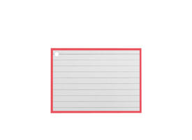 Flashcards A7 Rood incl. clipring 50 vel