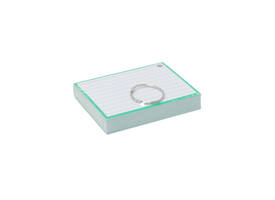 Flashcards A7 Groen incl. clipring 50 vel