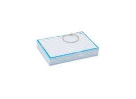 Flashcards A7 Blauw incl. clipring 50 vel