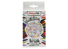 Brushpen Pentel Sign SES15C Rainbow assorti 24 stuks