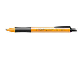 Balpen STABILO pointball 6030/46 medium zwart blister à 2 stuks