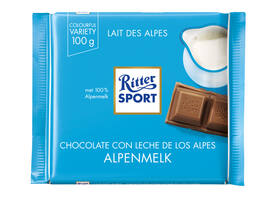 Chocolade Ritter Sport alpenmelk 100gr