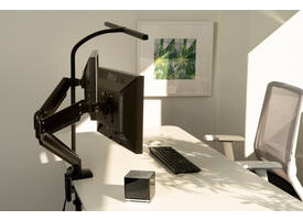 Bureaulamp Unilux Strata led tafelklem zwart
