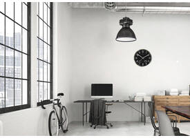 Wandklok Unilux Wetty grijs
