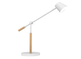 Bureaulamp Unilux Vicky led hout wit