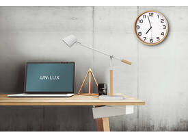 Wandklok Unilux Baltic hout wit