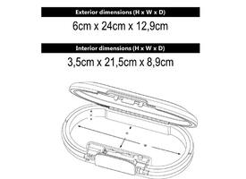 Draagbare kluis MasterLock Safe space met combinatieslot en kabel donkergrijs
