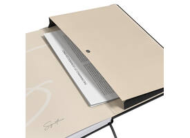 Notitieboek Oxford Signature A5 lijn 80vel zwart