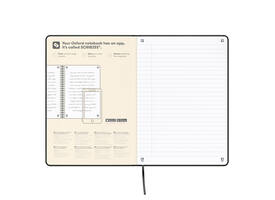 Notitieboek Oxford Signature A5 lijn 80vel zwart