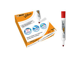 Whiteboardmarker Bic Velleda 1711 rond large rood